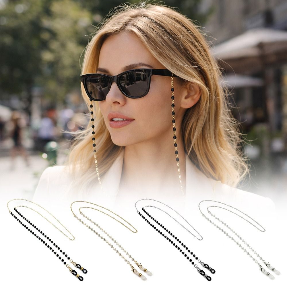 Mask Chain Holder - Catenella per Occhiali con Perline Floreali