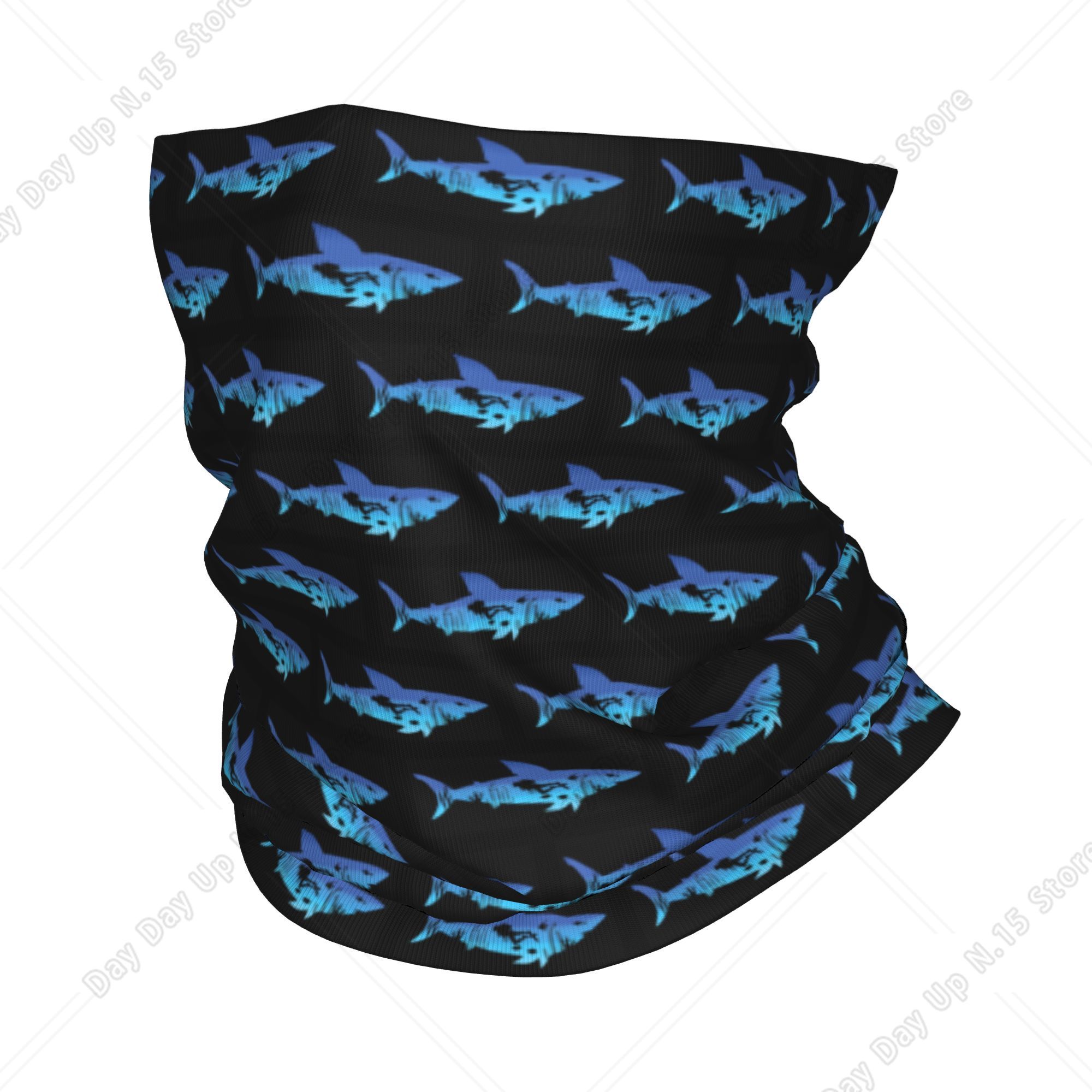 Neck Gaiter Face Cover - Bandana da immersione subacquea Shark, scaldacollo